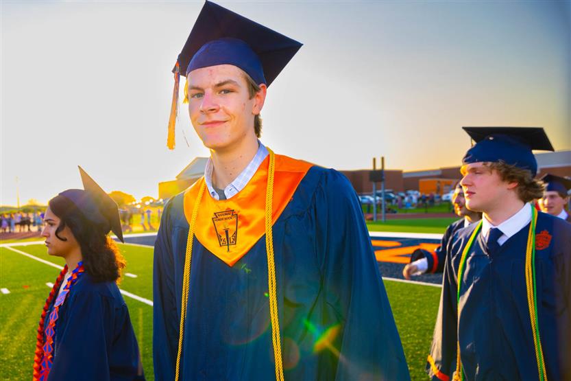 Students celebrate graduating